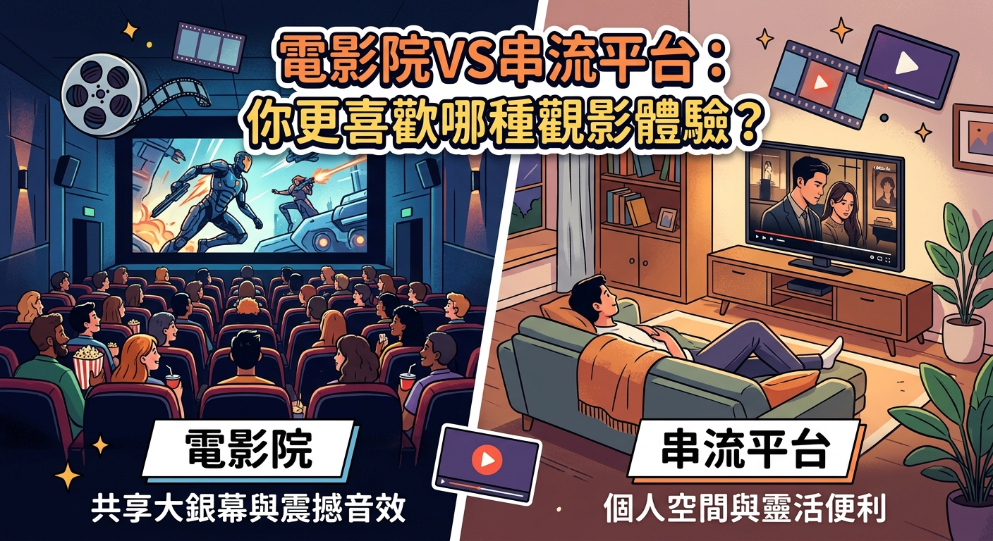 電影院VS串流平台:你更喜歡哪種觀影體驗? - Illustration 1