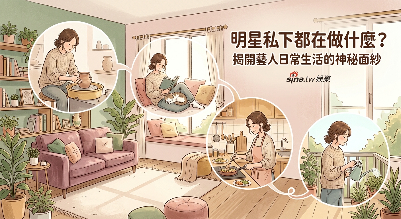 明星私下都在做什麼？揭開藝人日常生活的神秘面紗 - Illustration 1