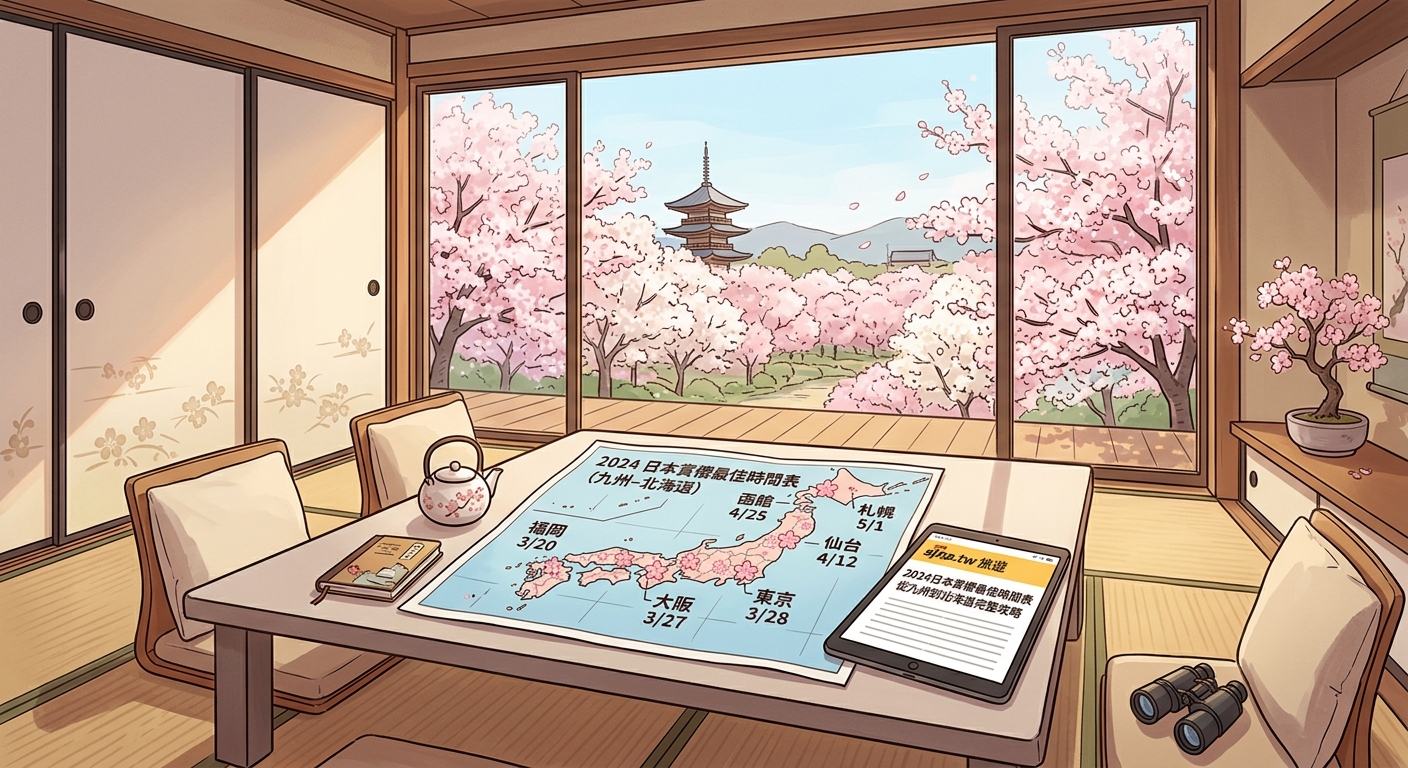 2026日本賞櫻最佳時間表：從九州到北海道完整攻略 - Illustration 1