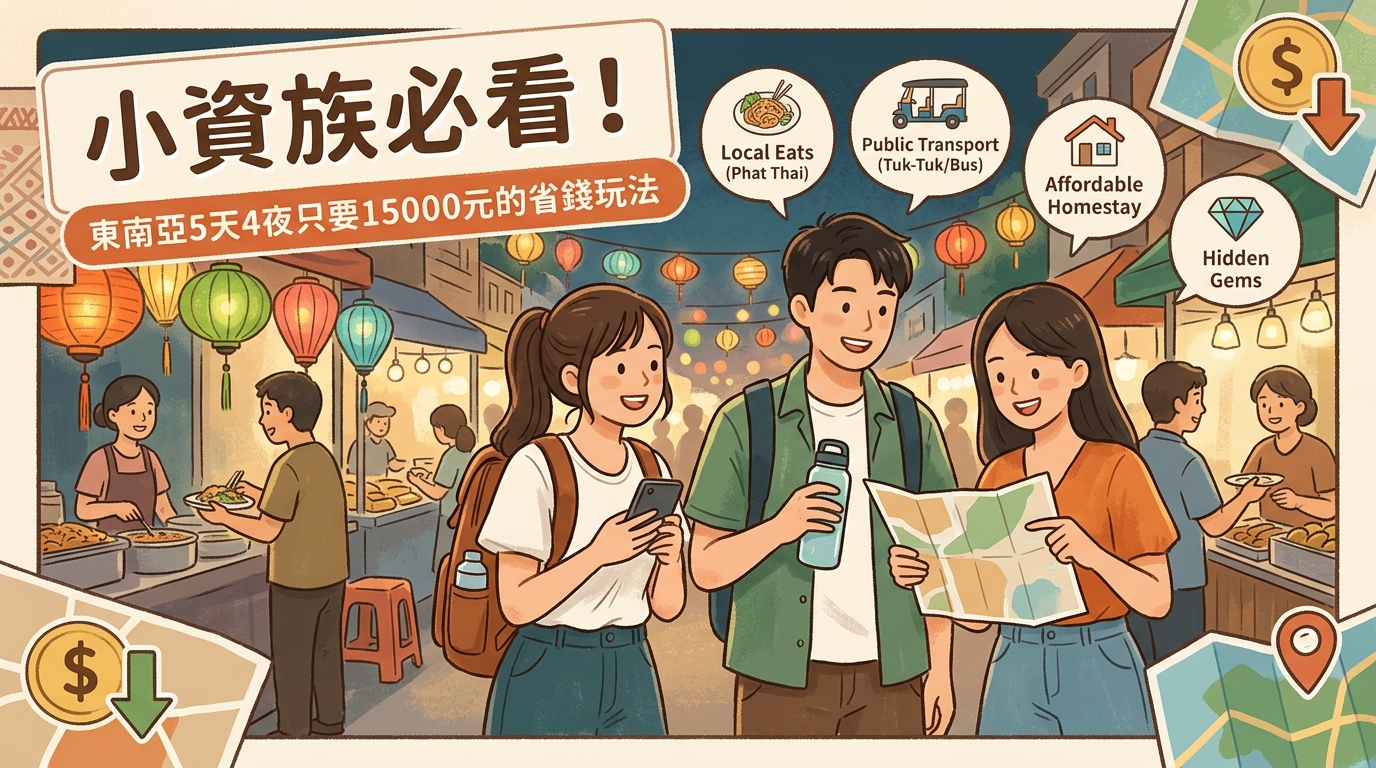 小資族必看！東南亞5天4夜只要15000元的省錢玩法 - Illustration 1
