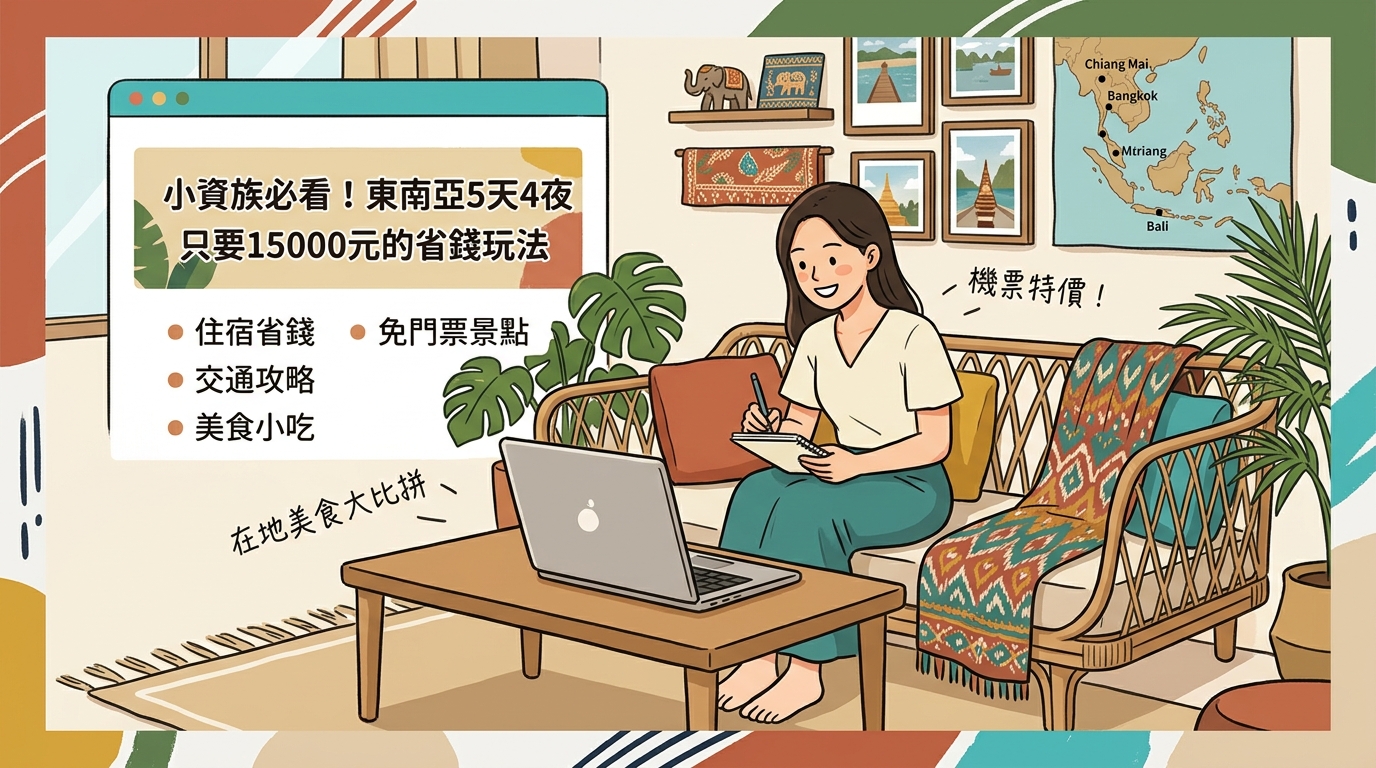小資族必看！東南亞5天4夜只要15000元的省錢玩法 - Illustration 2
