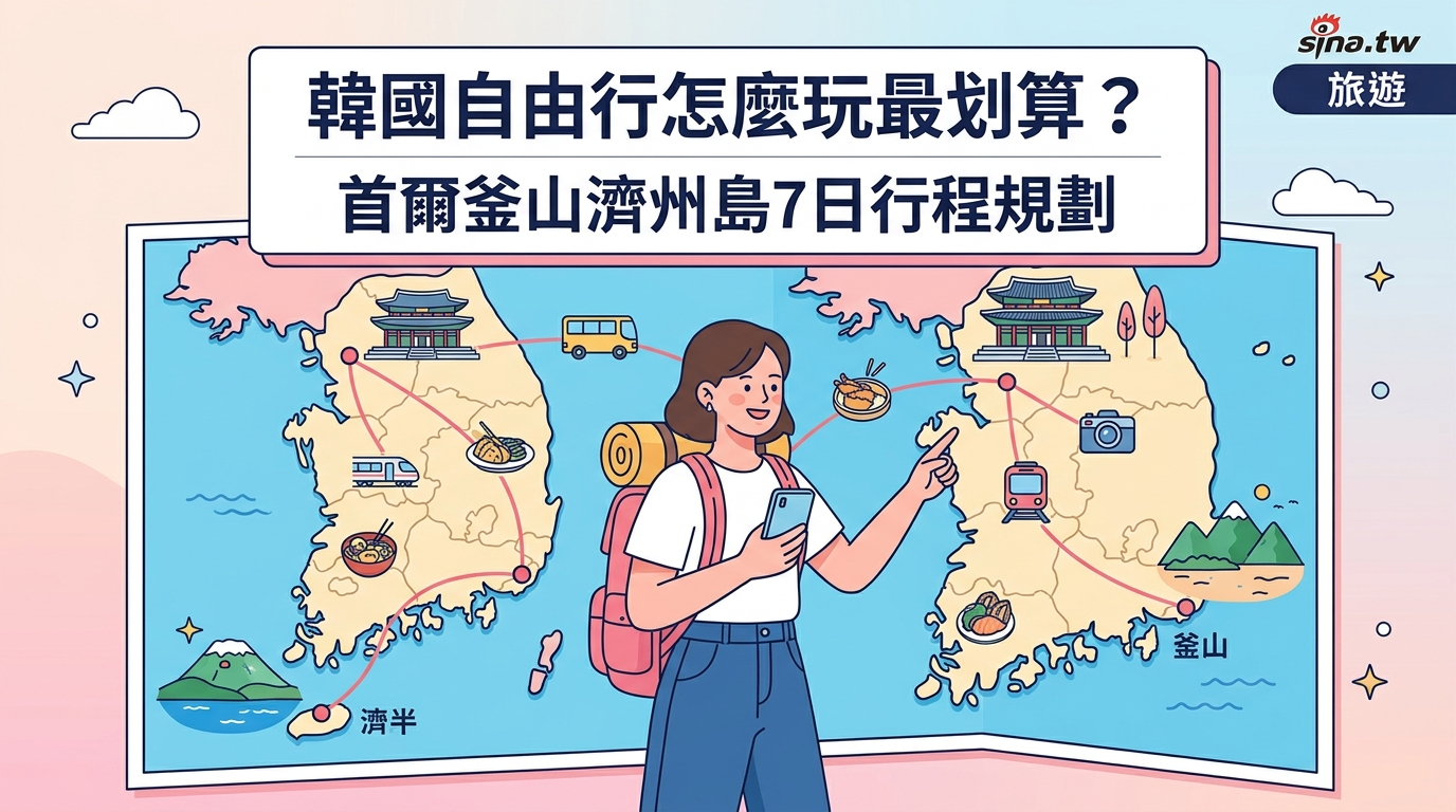 韓國自由行怎麼玩最划算？首爾釜山濟州島7日行程規劃 - Illustration 1