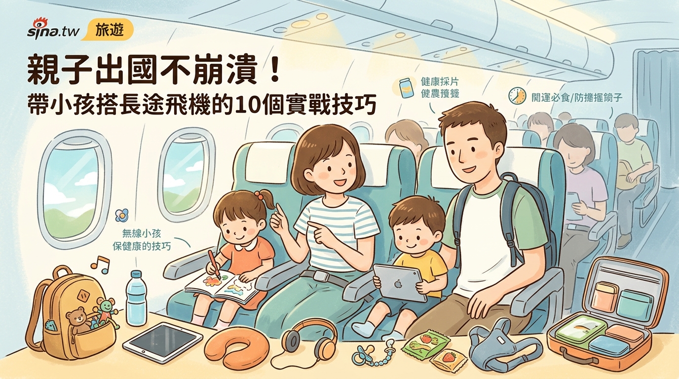 親子出國不崩潰!帶小孩搭長途飛機的10個實戰技巧 - Illustration 2