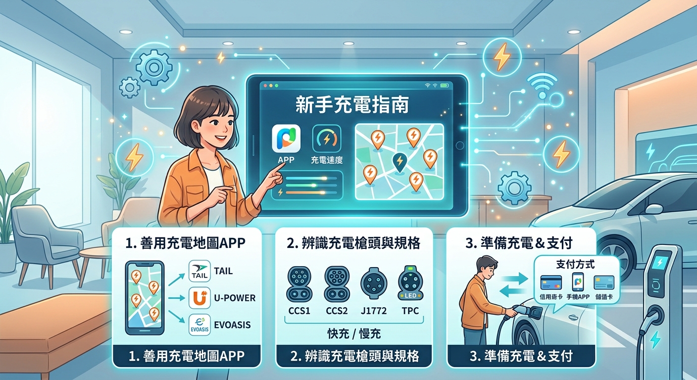 電動車充電站怎麼找？新手必知的充電指南 - Illustration 2