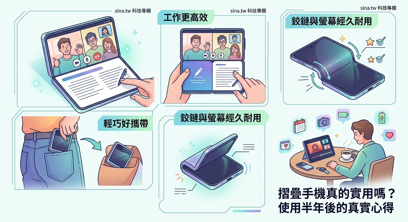 摺疊手機真的實用嗎?使用半年後的真實心得 - Illustration 1