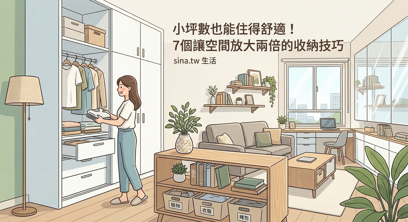 小坪數也能住得舒適!7個讓空間放大兩倍的收納技巧 - Illustration 2