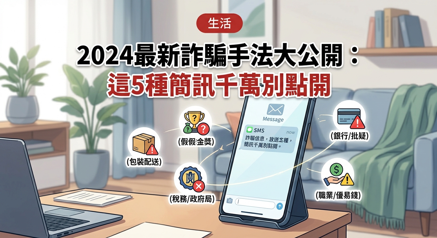 2026最新詐騙手法大公開：這5種簡訊千萬別點開 - Illustration 1