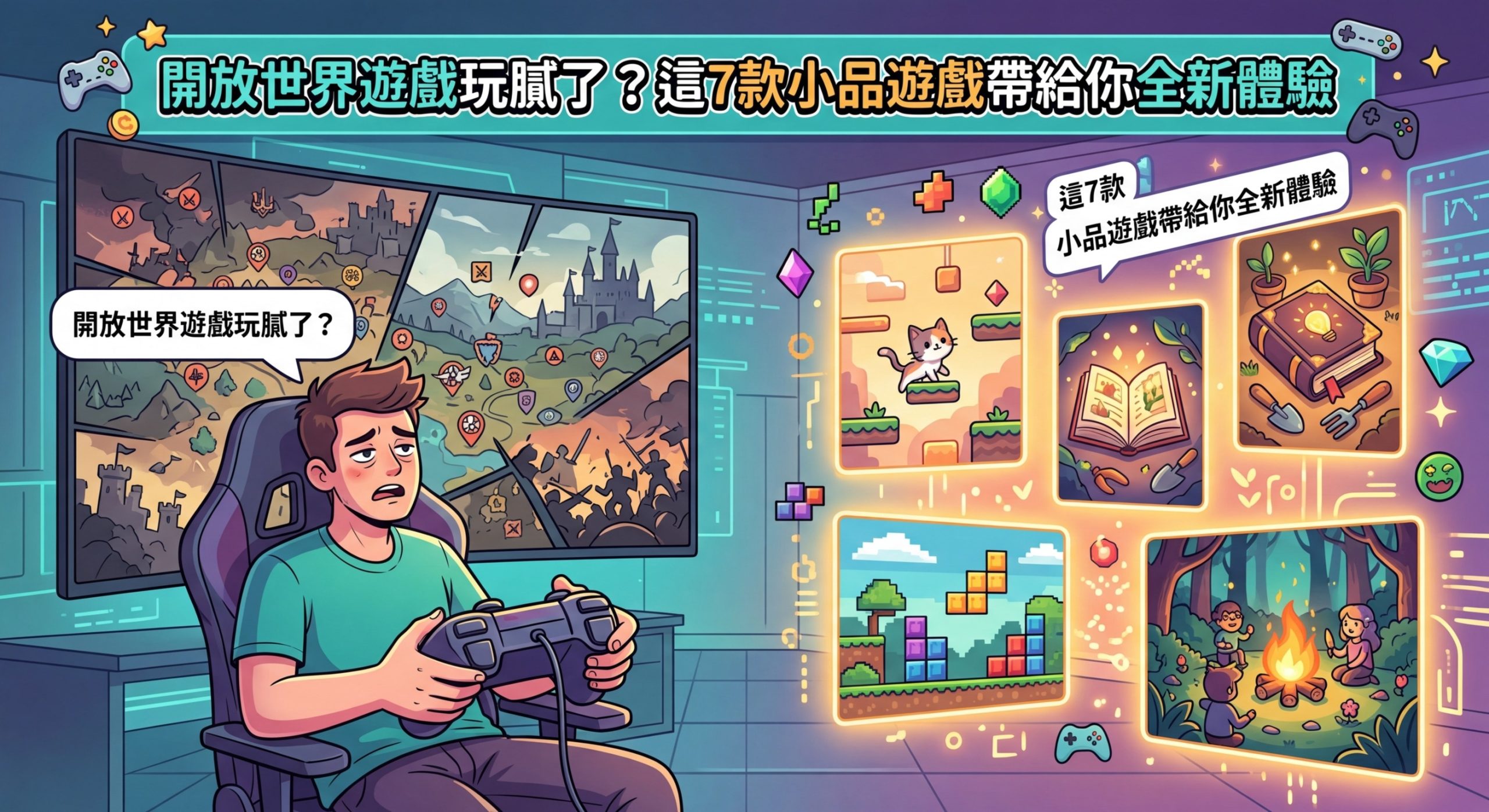 開放世界遊戲玩膩了？這7款小品遊戲帶給你全新體驗 - Illustration 1