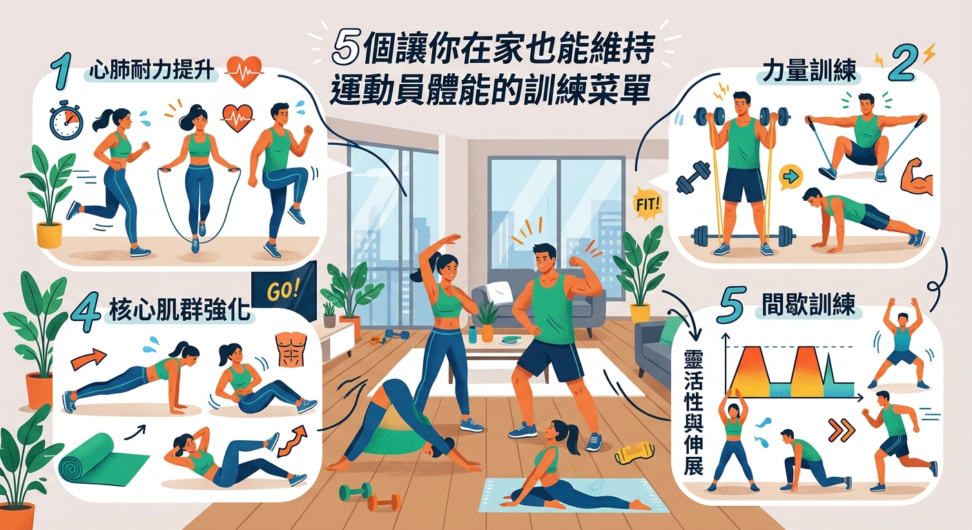 5個讓你在家也能維持運動員體能的訓練菜單 - Illustration 2