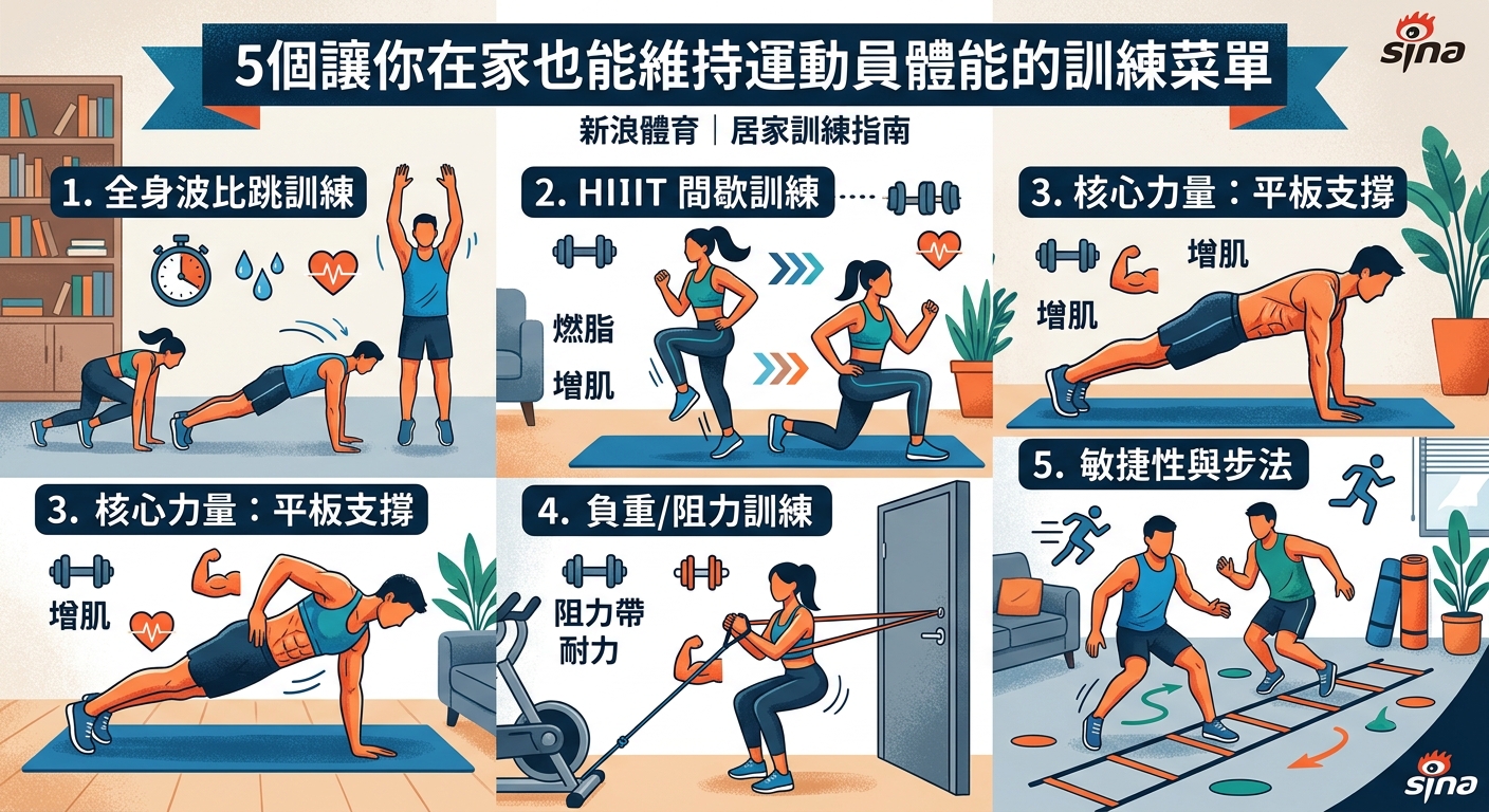 5個讓你在家也能維持運動員體能的訓練菜單 - Illustration 3