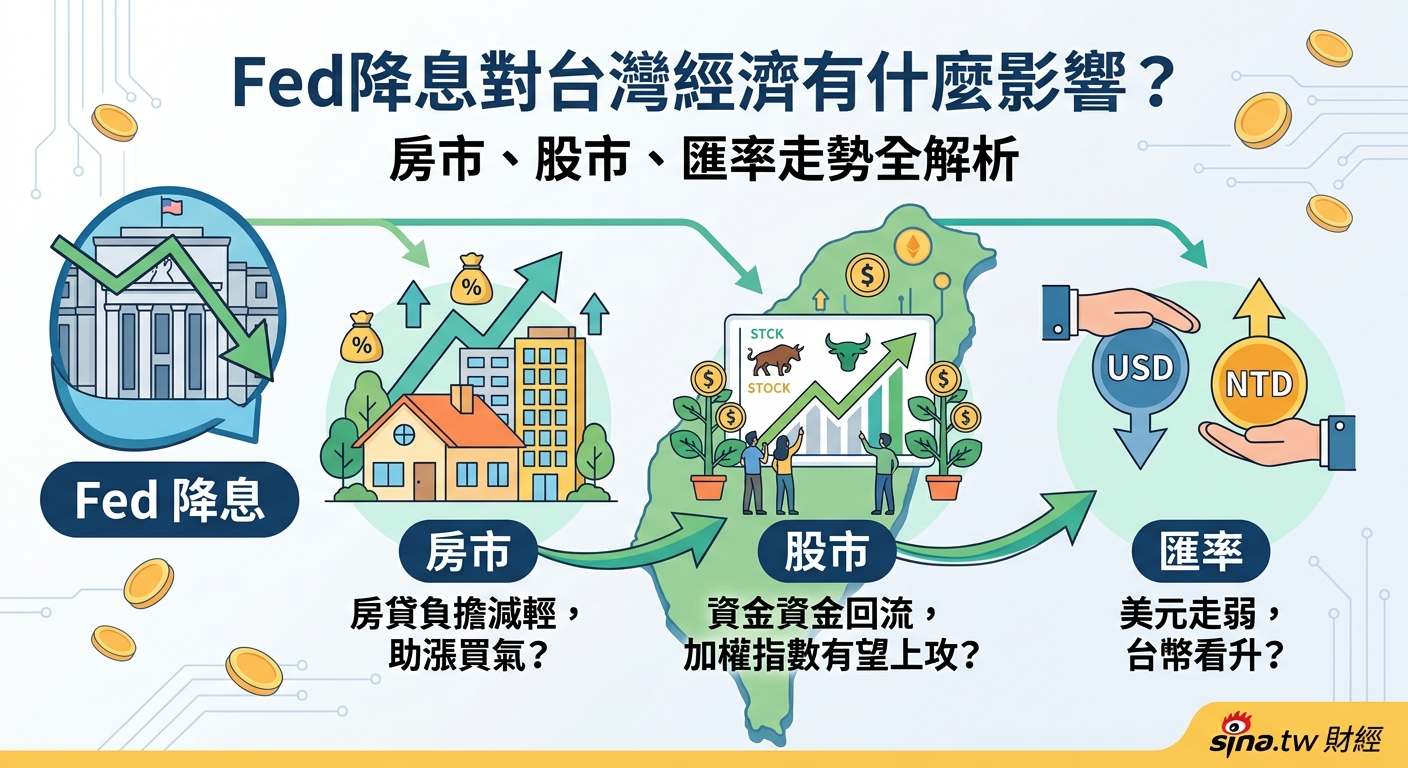 Fed降息對台灣經濟有什麼影響？房市、股市、匯率走勢全解析 - Illustration 1