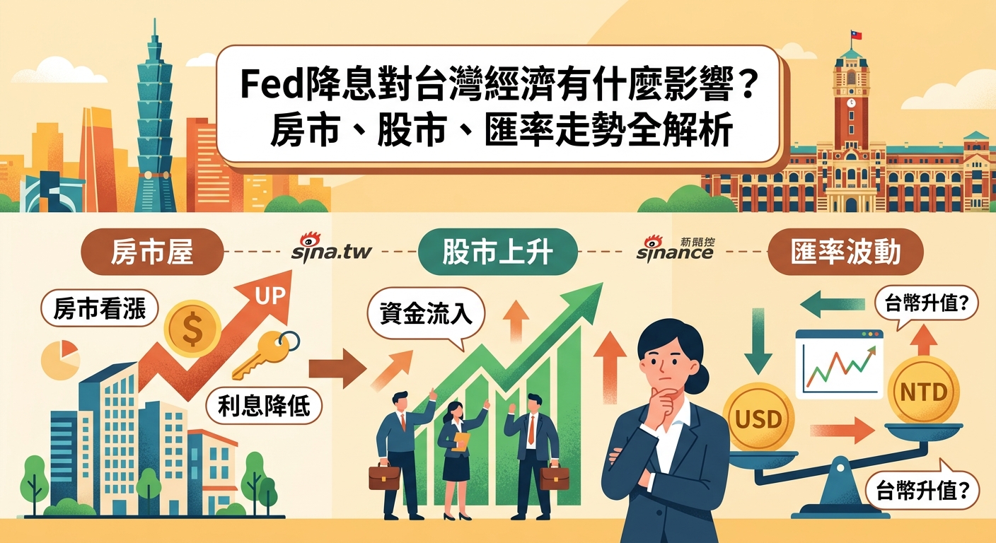 Fed降息對台灣經濟有什麼影響？房市、股市、匯率走勢全解析 - Illustration 2