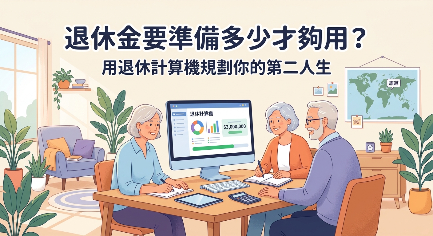 退休金要準備多少才夠用？用退休計算機規劃你的第二人生 - Illustration 1