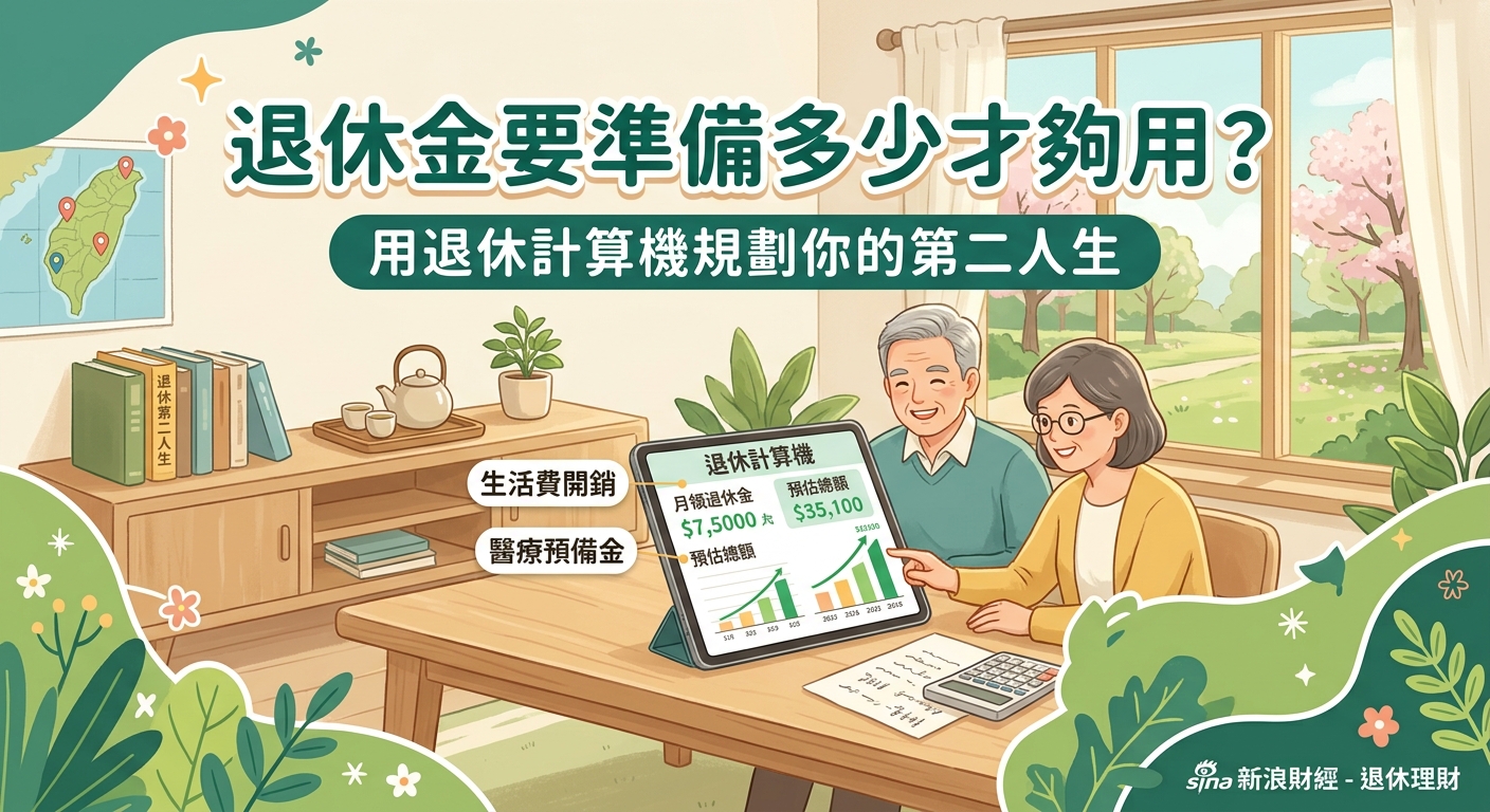退休金要準備多少才夠用？用退休計算機規劃你的第二人生 - Illustration 2